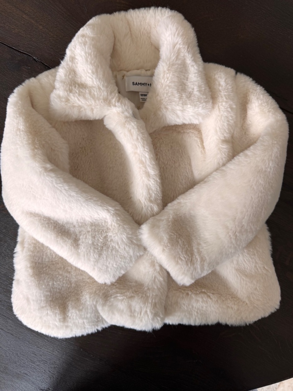 Sammy + Nat -Janie Faux Fur Coat - 12/18Month